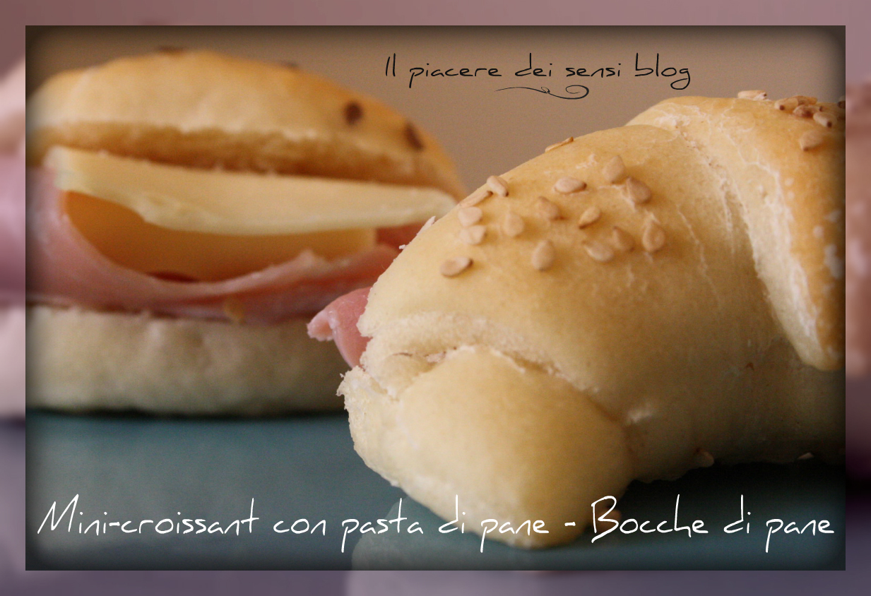 Mini-croissant con pasta di pane